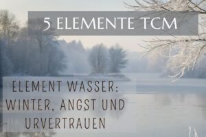 Fluss im Winter als Symbol für Angst und Urvertrauen in der TCM